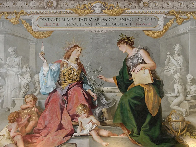 1844-Ludovico Seitz - Fede e ragione unite - Galleria dei candelabri - Musei Vaticani